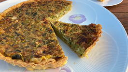 Ali's Green Vegetable & Taleggio Tart