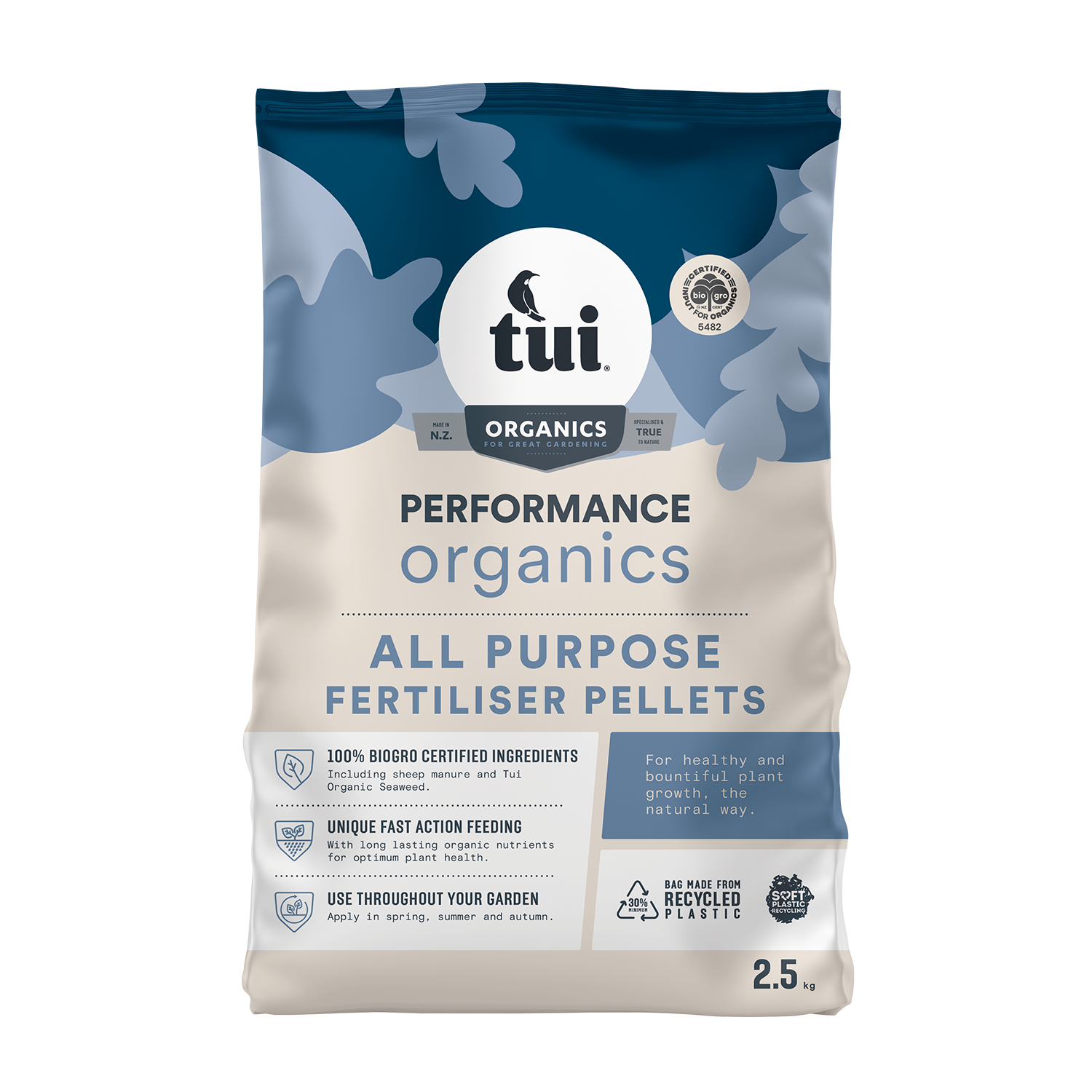 Tui Performance Organics All Purpose Fertiliser 